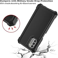 Vista 4 de Ailiber Funda para Nokia G310, Nokia G310 con protector de pantalla de vidrio templado, protección de estructura de 2 capas, esquinas a prueba