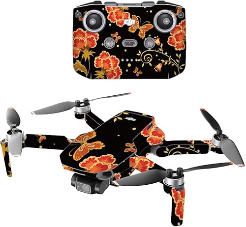 MIGHTY SKINS MightySkins - Compatible con DJI Mini 2 Dron portátil - Flower Dream  Funda protectora de vinilo duradera y única  Fácil de aplicar,