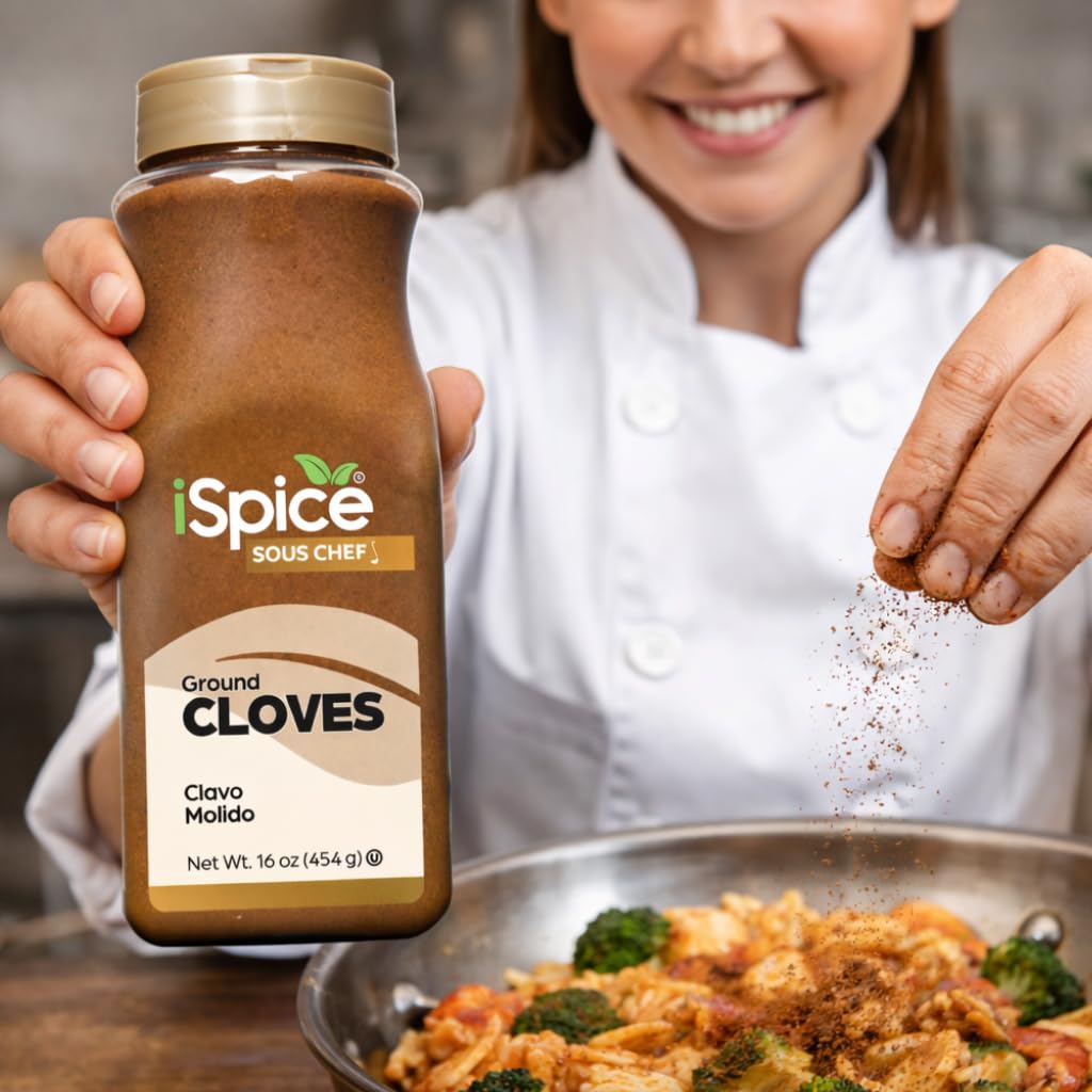 iSpice | Cloves Ground | 16 oz | Bulk Size | Gourmet Spice | Kosher