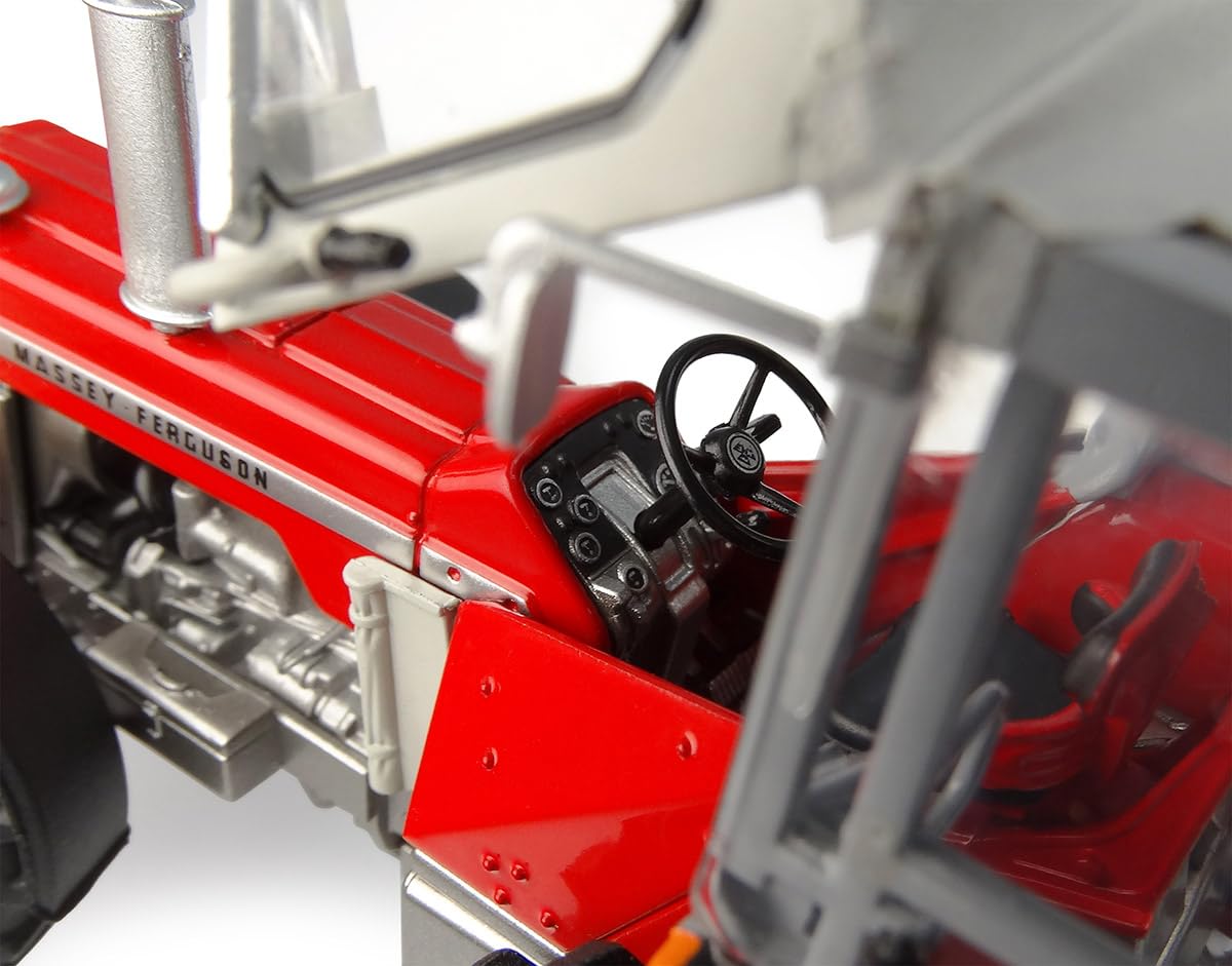 Universal Hobbies Trattore Miniatura Massey Ferguson 1080 con Cabina Peko - Scala 1/32°