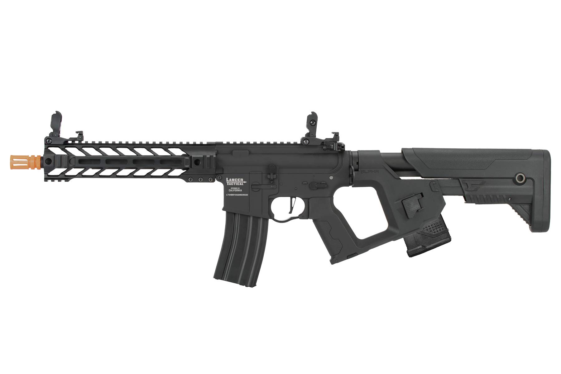 Lancer Tactical Enforcer Battle Hawk AEG Airsoft Rifle HIGH FPS with Alpha Stock Black