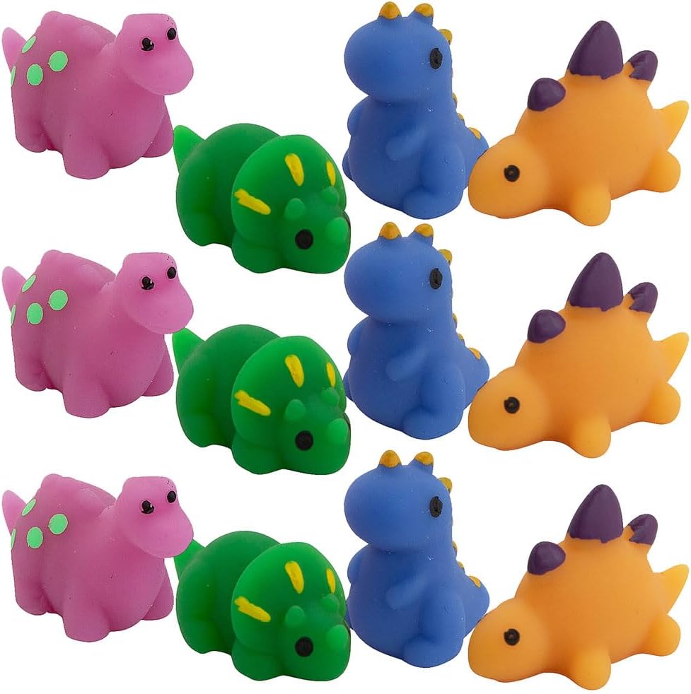 Dinosaur Mochi Squishies, 12 Pieces