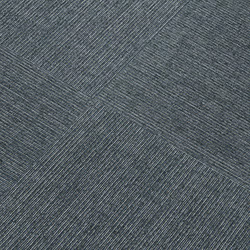 Image of Mohawk Basics 24 inch x 24 inch Berber (Loop pile), 0.09 inch Pile Height, Carpet Tile, PET Fiber, Navy Color, (1 Tile)
