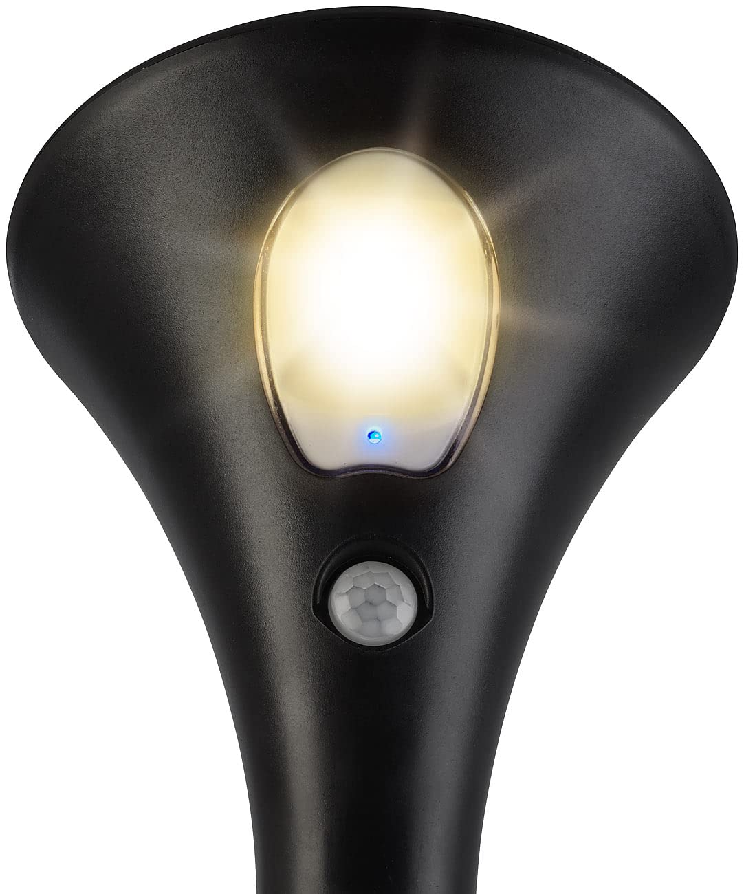 Luminea Solarleuchten Gehwege: 4er-Set Design-Solar-Wegeleuchten, Licht- & Bewegungssensor, warmweiß (Solar-Wegeleuchten Bewegungsmelder, Sensor-Gartenleuchten)