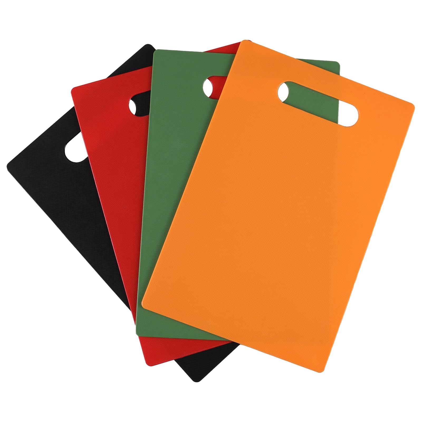 4-Pack Small Fruit Chopping Board, Colored Plastic Kitchen Cutting Board