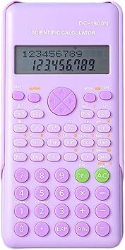 Scientific Portable Calculators Functional Engineering Scientific Calculator Multiple Modes Graphing Function Portable, 8X16.2CM, Purple