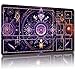 Malqiqi Playmat for MTG, with Free Storage Bags,Game Mat 24 x 14 inches, TCG and Board Game Mat for Cards,Mousepad Desk Mats (Magic Mat 36,with Zones)
