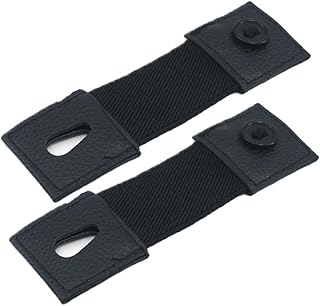 TSUWEZI 2Pcs Shirt Cuff Holder, Shirt Sleeve Extenders & Cufflinks, Adjustable Elastic Button Straps to Hold Rolled Sleeve... Price In India