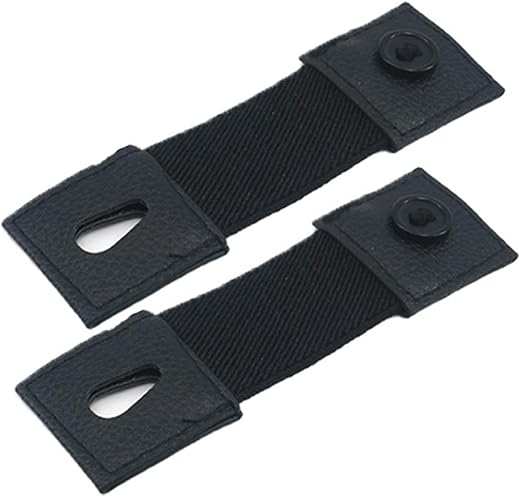 TSUWEZI 2Pcs Shirt Cuff Holder, Shirt Sleeve Extenders &amp; Cufflinks, Adjustable Elastic Button Straps to Hold Rolled Sleeve...