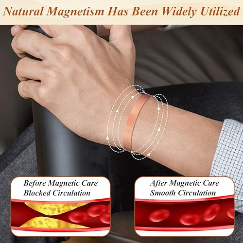 Vista 26 de Vicmag Copper Magnetic Bracelet for Women Ultra Strength Magnetic Bracelets 99.9% Pure Copper Strong Magnets Gift Adjustable