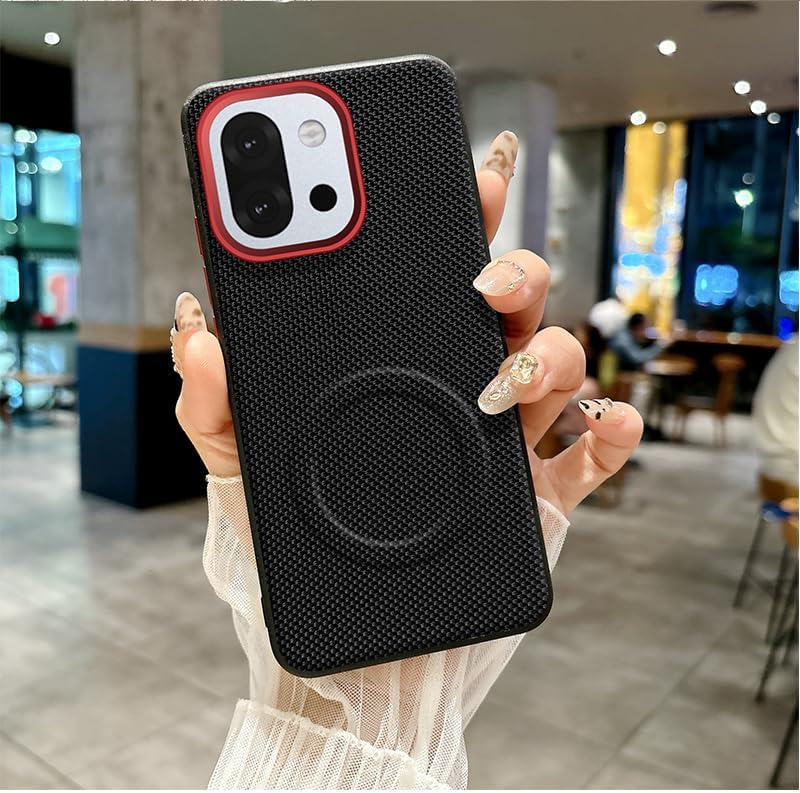 Budget | Magnetic for OnePlus 13S Case: Faux Leather Back - Soft TPU Shockproof Durable Edges - Hard PC Shell Ultra Thin Slim Protective Phone Cover for Oneplus 13S 5G 2025 | 5G 2026 - view 4
