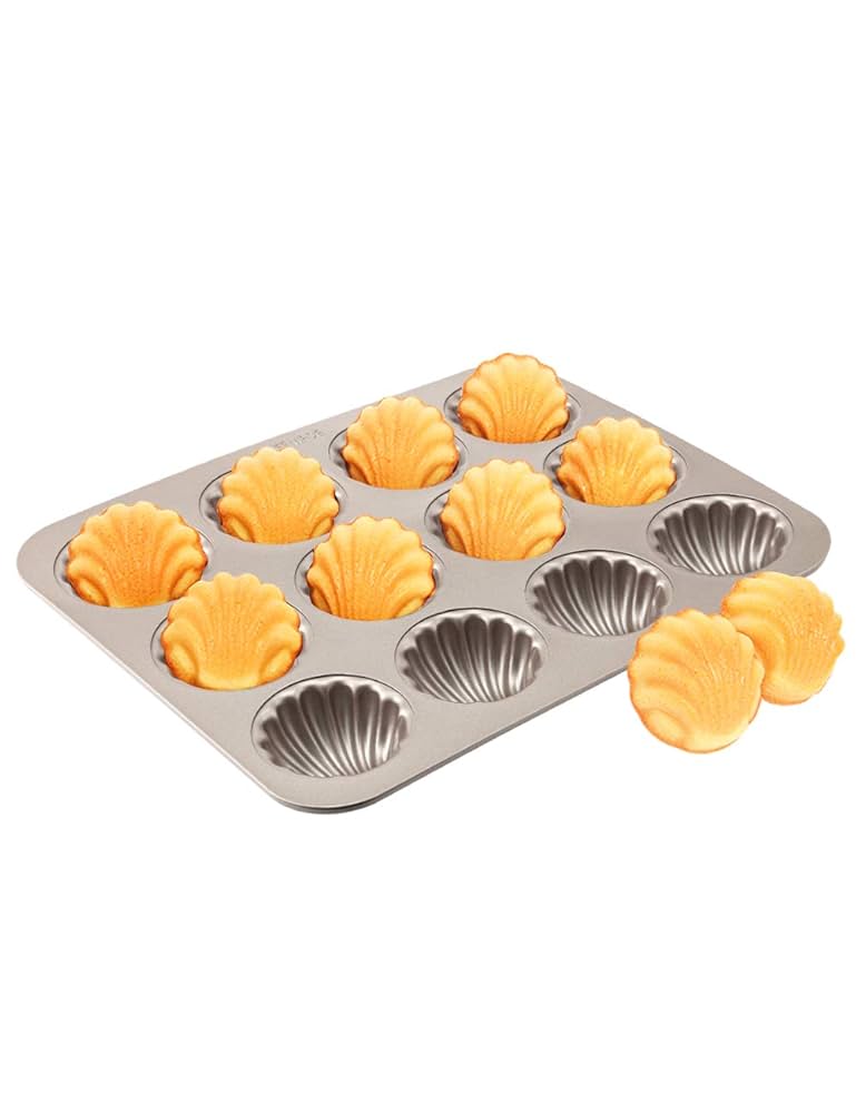 マドレーヌ型 2個セット 貝殻型 金属製 マドレーヌ型 2個セット 貝殻型 金属製