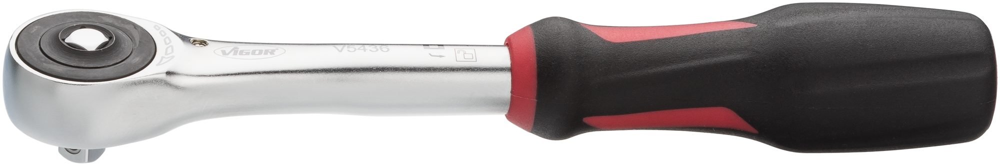 Vigor V5436 Rotary Handle Reversible Ratchet, 6.3 mm