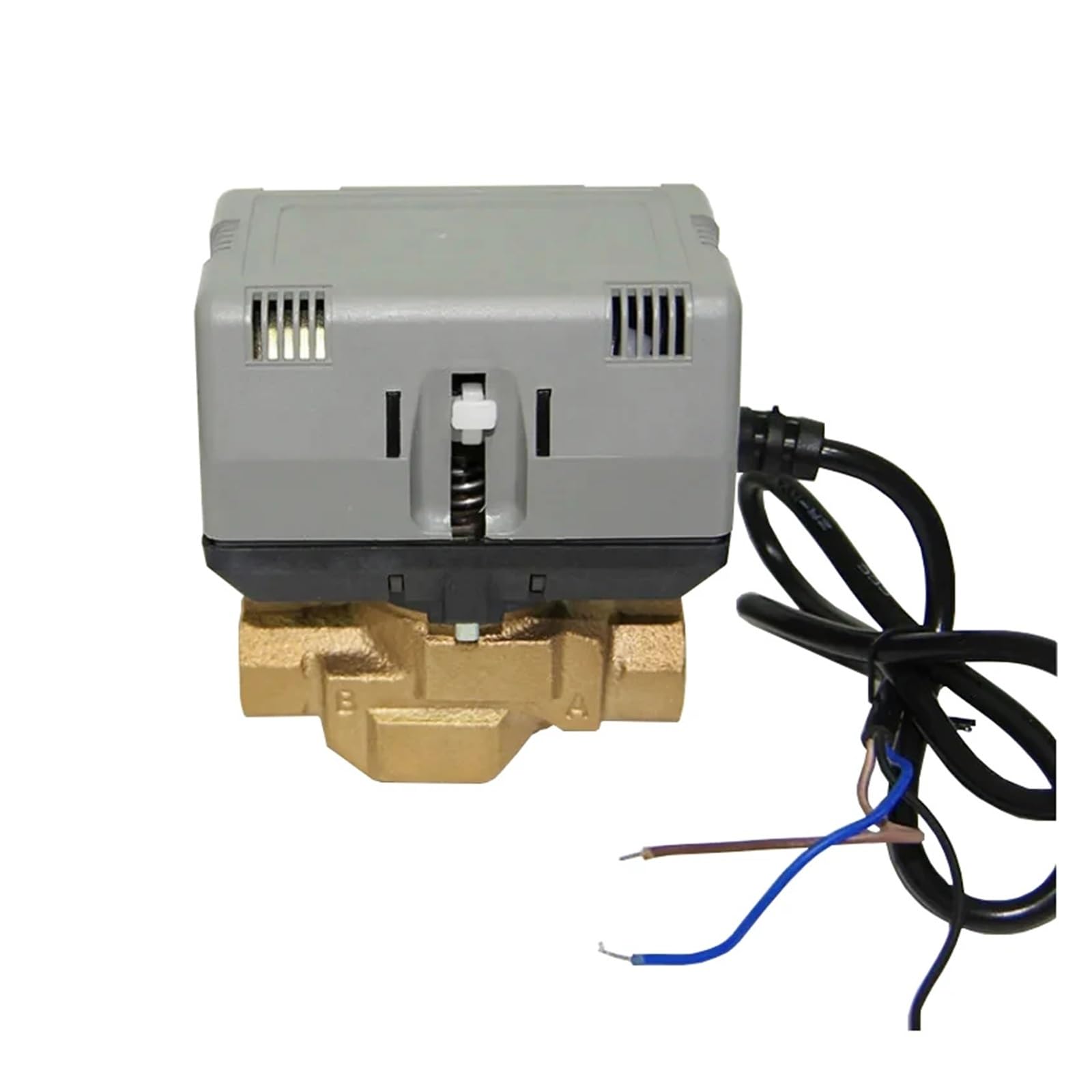 Mosiężny dwudrożny zawór odcinający z napędem silnikowym VC6013 do wentylatorów klimakonwektorowych, 220 V, 1/2'' 3/4'' 1''(3/4")