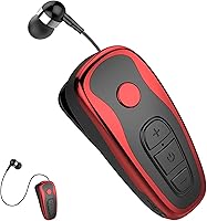 Vista 9 de Auriculares inalámbricos retráctiles auriculares estéreo ligero V5.0 Cancelación de ruido micrófono Clip en el auricular entrenamiento deportes