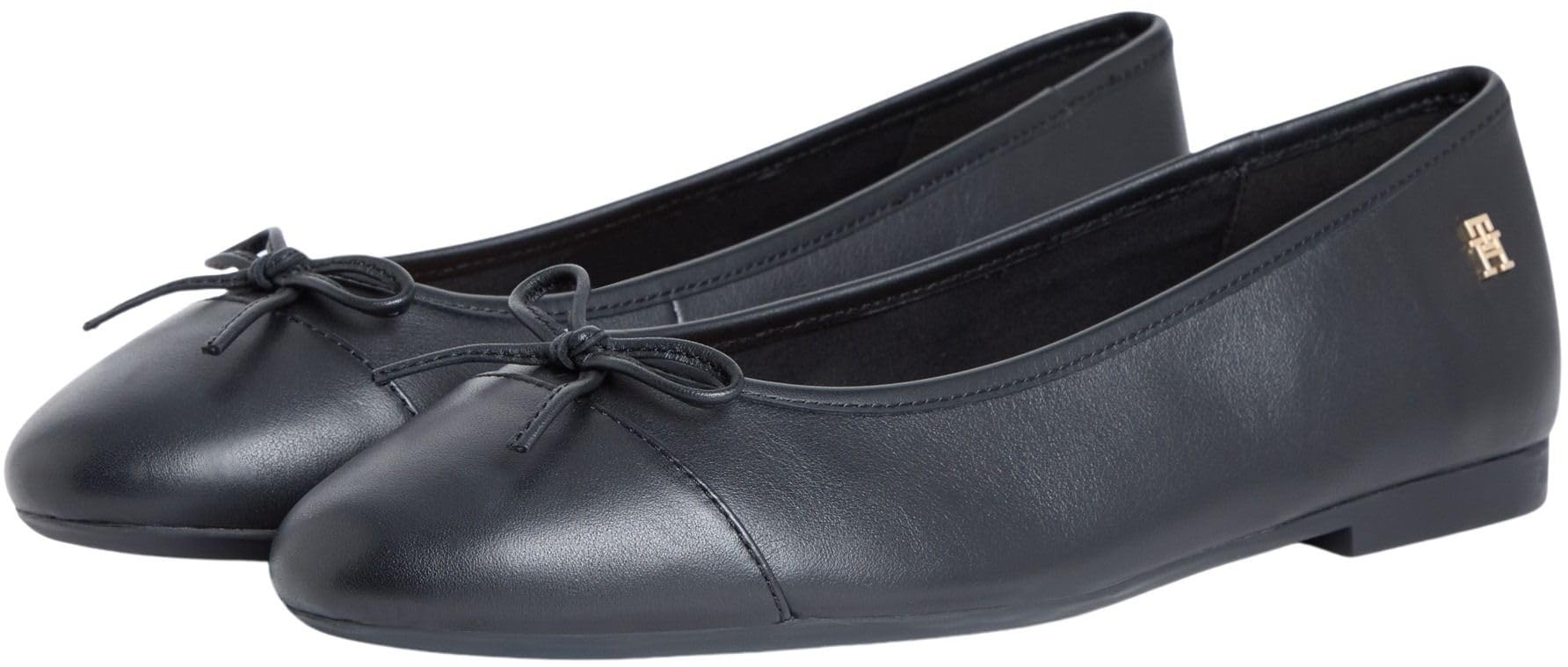 Tommy Hilfiger Damen Hilfiger Smooth Lthr Ballet Fw0fw09241Ballerinas