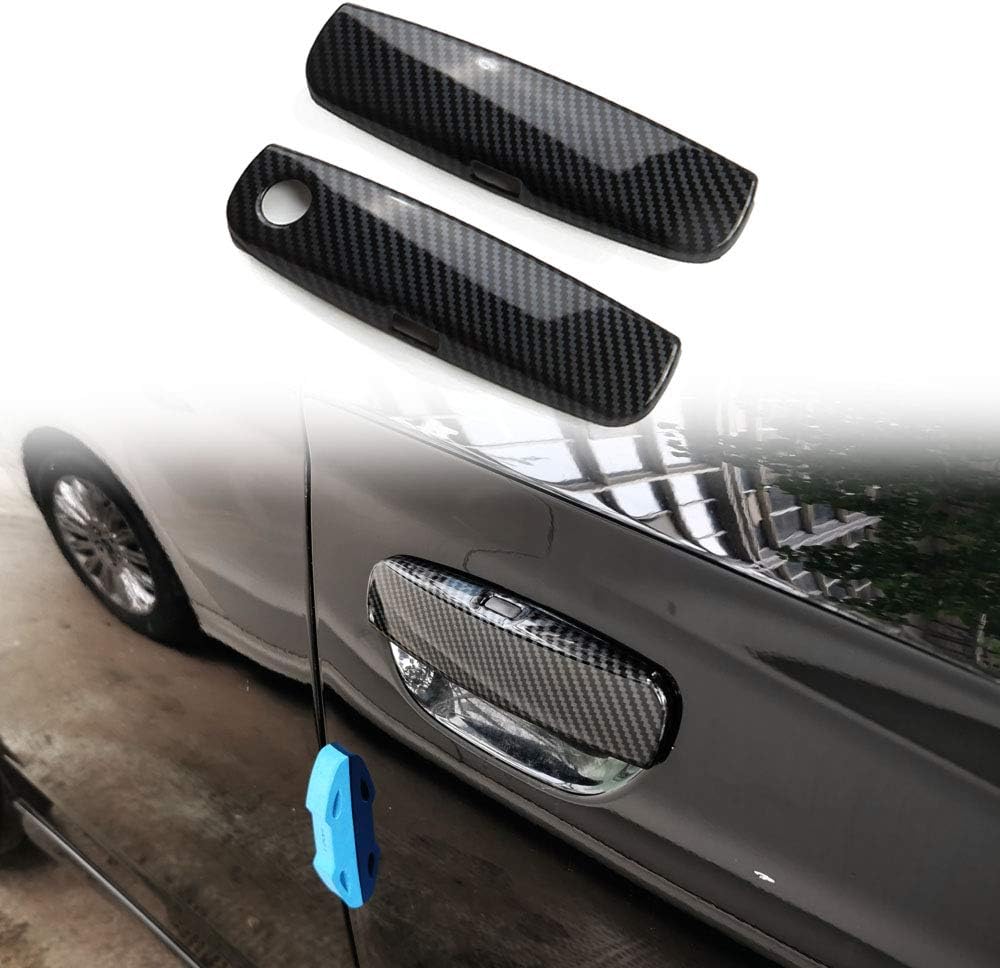 🥇Carbon Fiber Interior Door Handle Accessories Cover Trim For Dodge Challenger - Foto 4