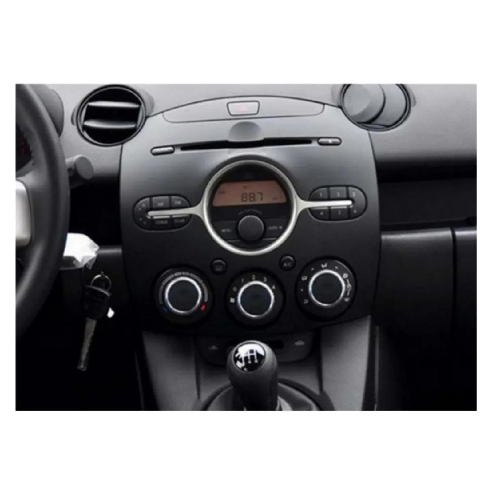Modanature interne Auto Aria Condizionata Manopola AC Manopola Interruttore Di Controllo Del Calore Pulsante Facelift Sostituire Per 2 M2 DEMIO 2007-14 Accessori Interni