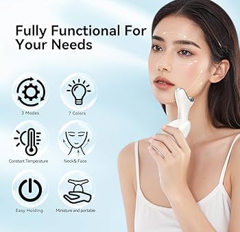 7 in 1 Skin Care Tools 美顔器 ホワイト Amazon.com: Face Massager Tool，7-in-1 Facial Massager, Face