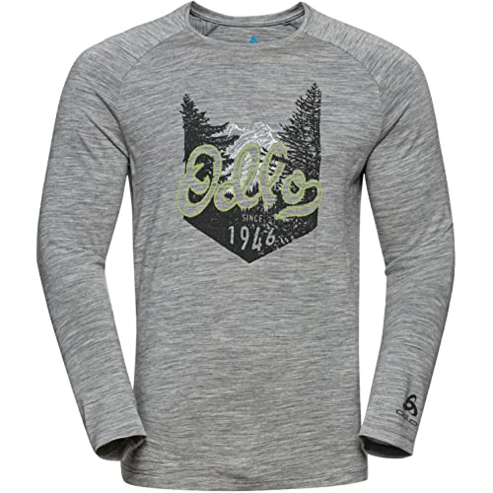 Odlo Męska koszulka z długim rękawem Merino 200 Logo_551272