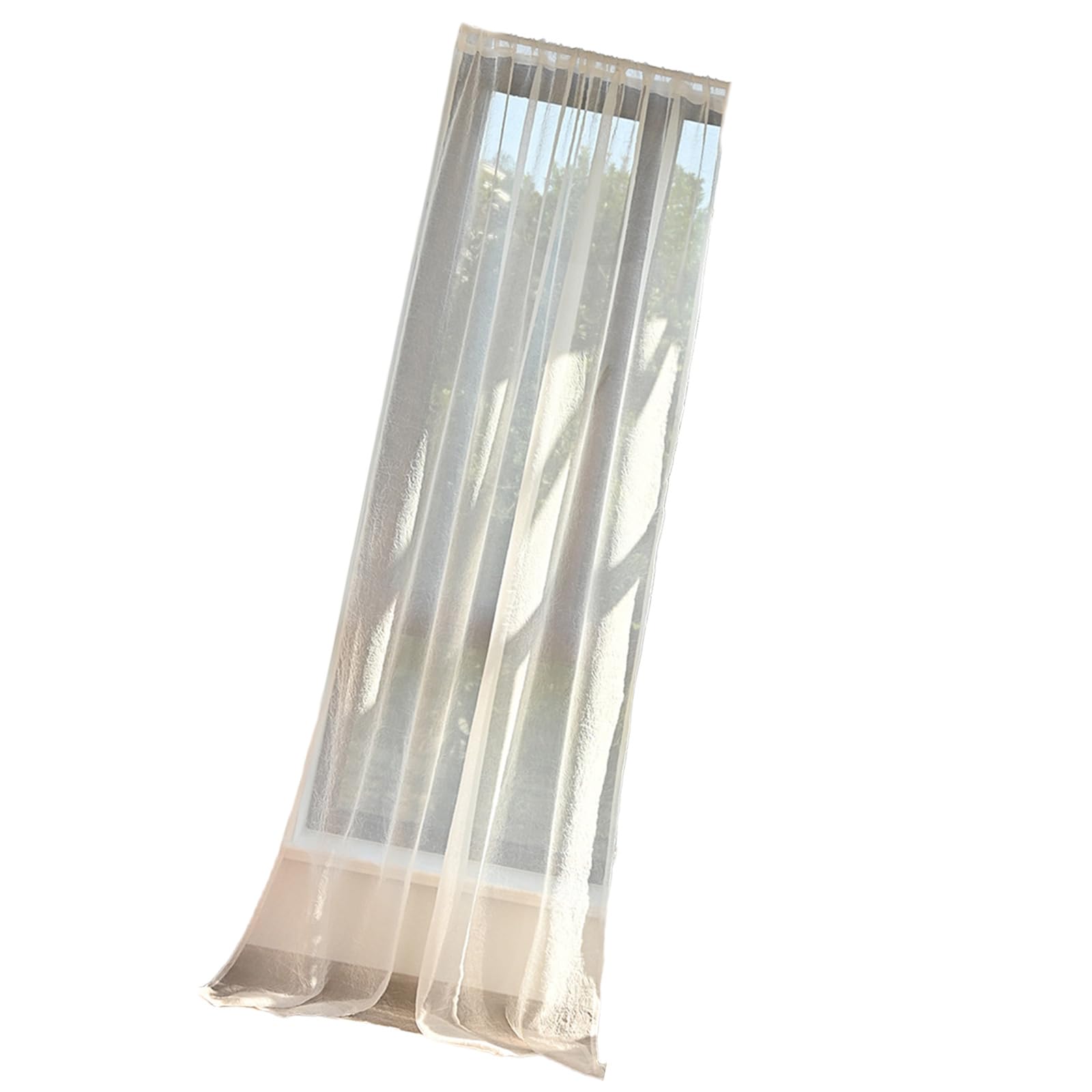 carotoe Sheer Curtains Grommets Curtains Voile Textured Soft and Lightweight Window for Kitchen Window Drapes