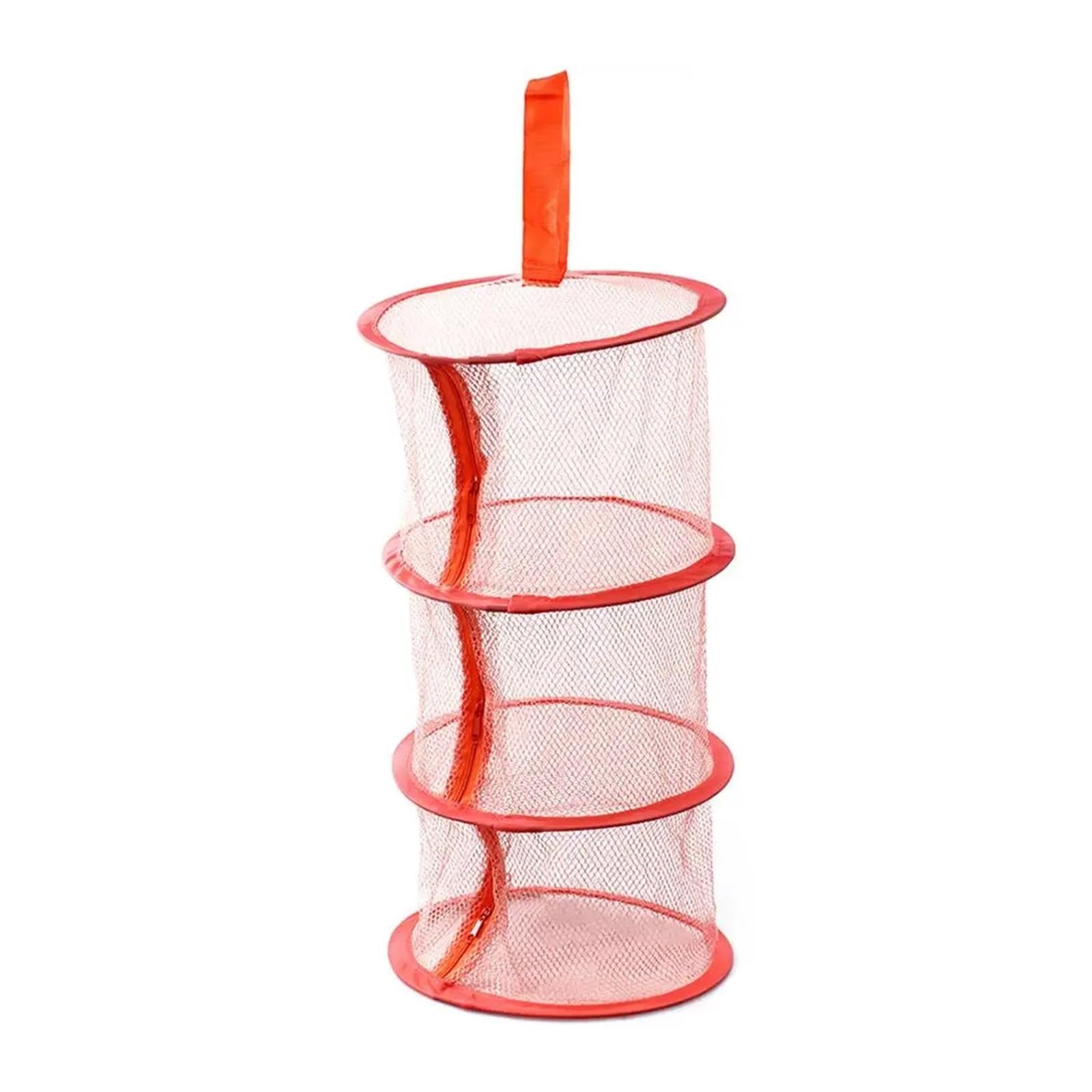 ZHSOAO 4pcs Zipper Drying Basket 3 Layers Rack Net Mesh Hanging Dryer for Underwear Sock