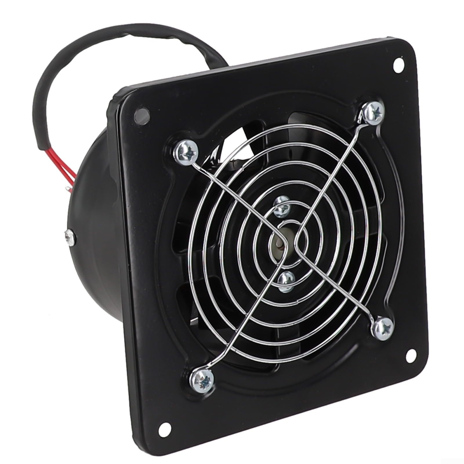 Ventilador de escape industrial de 4 pulgadas, extractor de ventilación axial, soplador de 220 V, marco de metal de acero inoxidable, motor de cobre, taller, almacén, restaurante, garaje