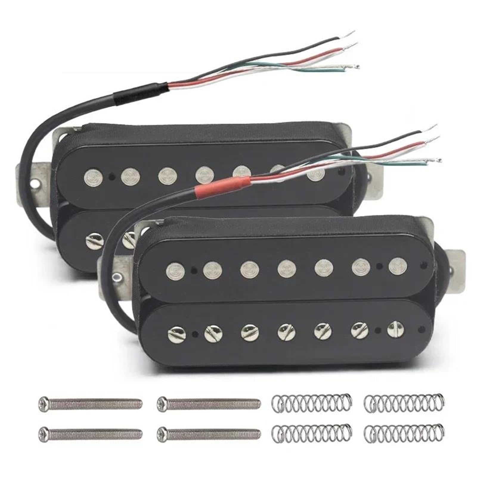 Amantes de la música Pastilla Para Guitarra Eléctr Pastilla Humbucker De Guitarra Eléctrica Alnico 5 Bobina Dividida Piezas De Guitarra De 7 Cuerdas Salida De N-8.8K B-14.2K(B)