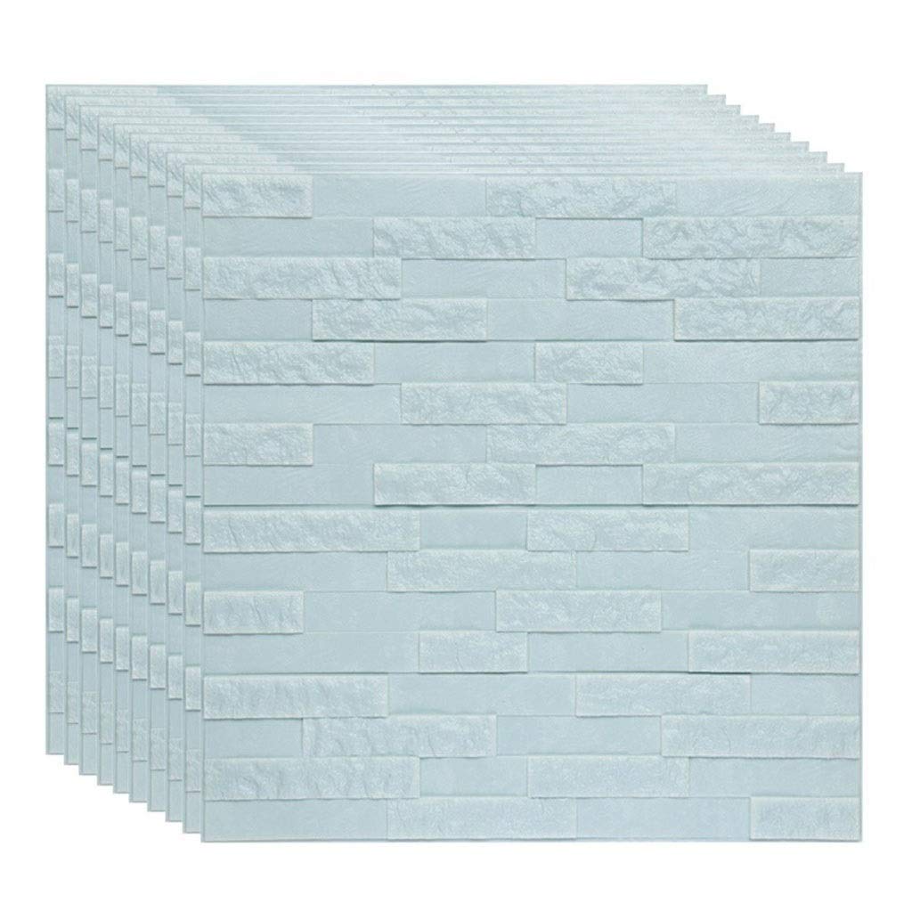 Papier Peint Brique 3D Relief Texturé Panneaux Muraux Autocollants MU C