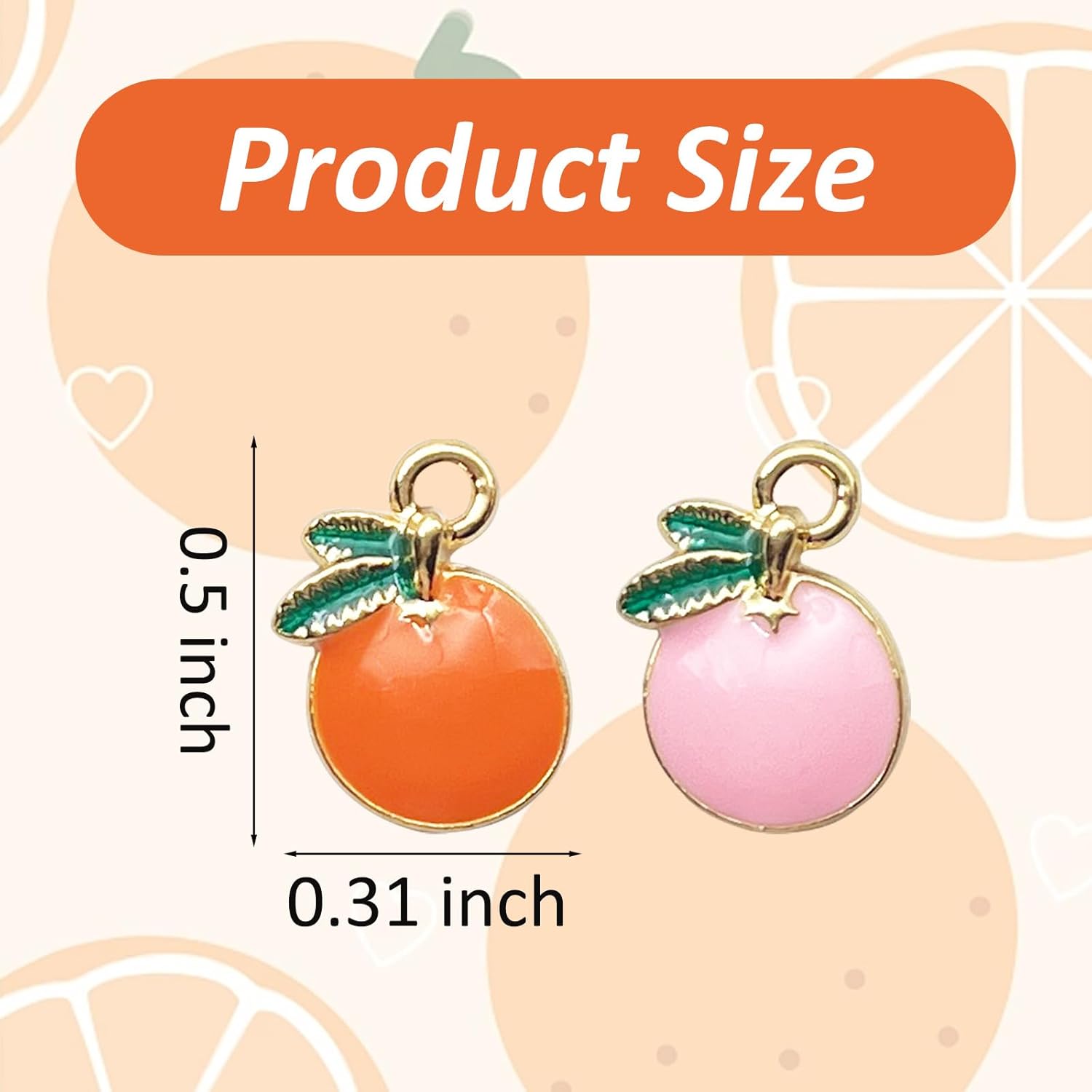 20PCS Alloy Cartoon Enamel Dangle Pendant Charms - Imitation Fruit Ornaments for Jewelry Making Accessories - Image 2