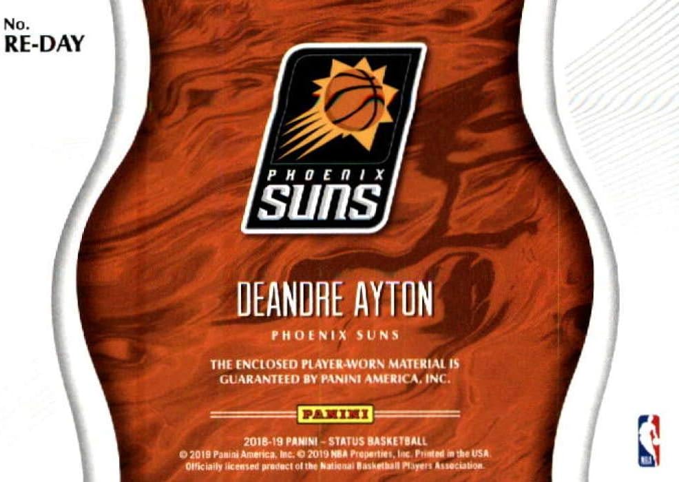 2018-19 Panini Status Rookie Essentials #4 Deandre Ayton Phoenix Suns RC Rookie Game Used Jersey NBA Basketball Trading Card