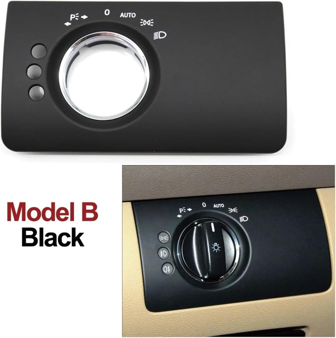 Car Interior Switch Panel Trim Replacement Compatible W164 ML GL 300 350 450 500 2005-2011(Color:W164 Model A Yellow)