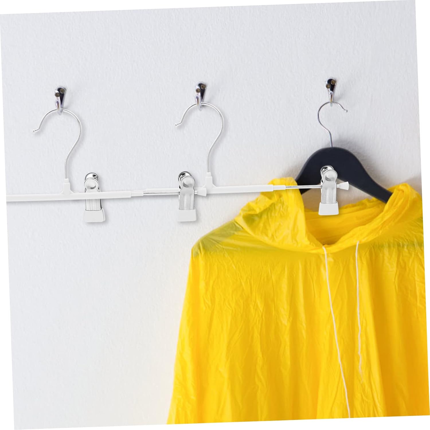 ABOOFAN 10pcs Skirt Hanger Clips Stainless Steel Pants Hangers for Jeans Non-Slip Design