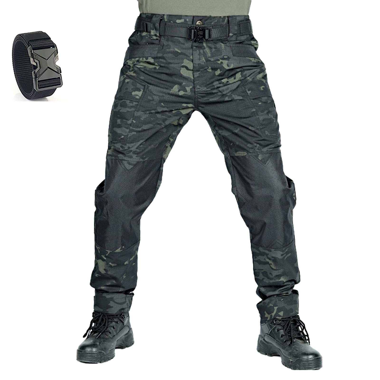 Générique Pantalon de Moto Tactique Apexcargo, Confortable, Extensible, imperméable et résistant à l'usure, avec Plusieurs Poches