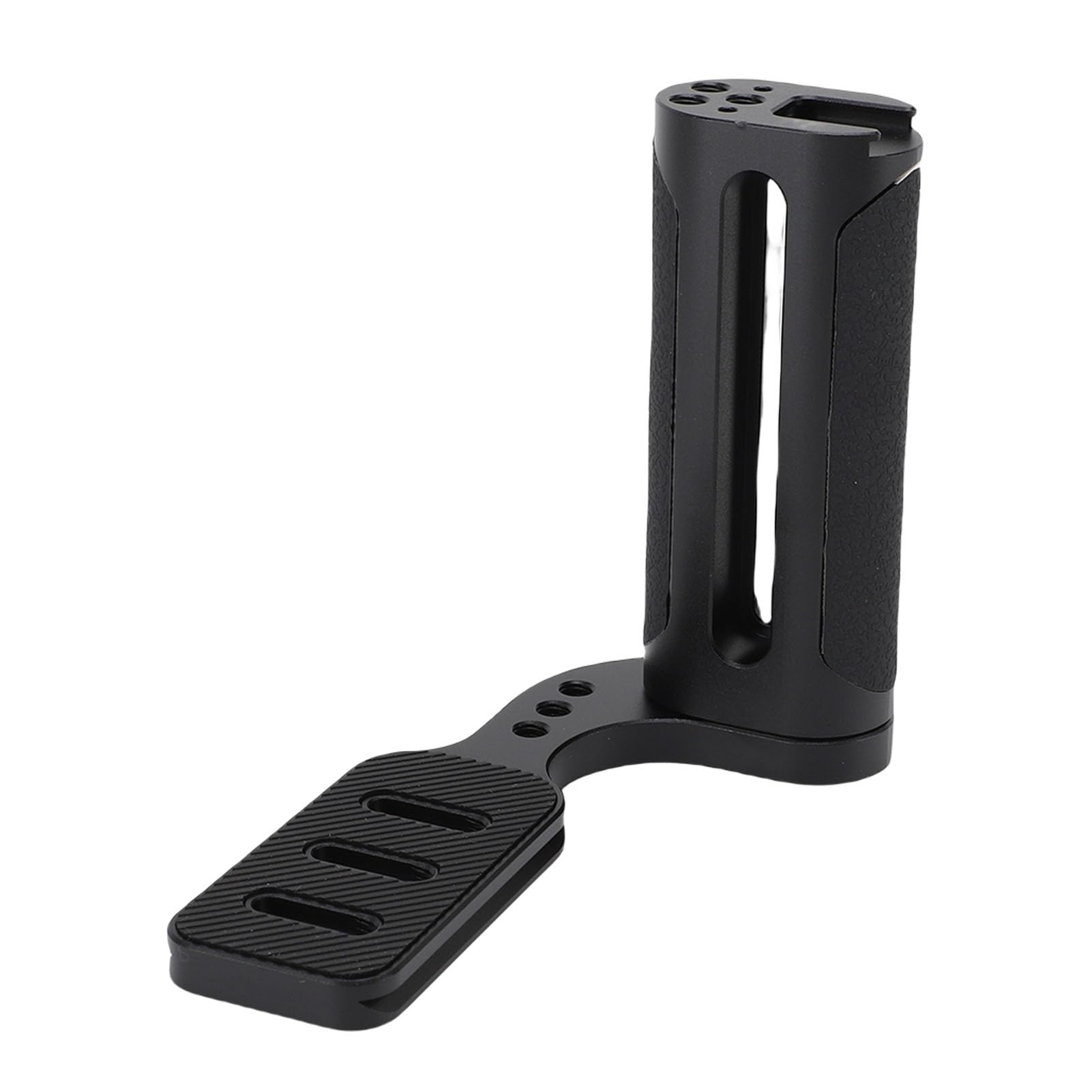 Tosuny Maniglia Universale per Fotocamera Sinistra, Impugnatura con | Aluminum Side Handle for Mirrorless DSLR, Cold Shoe Mount, 1/4 Inch Thread Holes for Tripod
