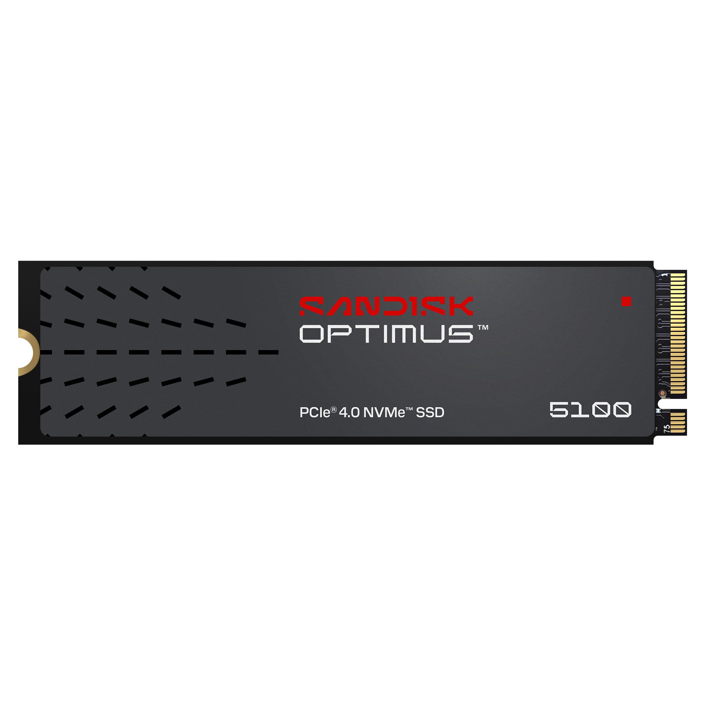 SANDISK Optimus 5100 NVMe SSD 4 TB (fino a 7.100/6.700MB/s velocità di lettura/scrittura, M.2 2280, PCIe 4.0x4)