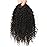 ROSESSEA Short Afro Kinky Curly Ponytail Hair Piece for African American Ponytail Extension Synthetic Afro Kinky Curly Ponytail for Women (Natural Black(2))
