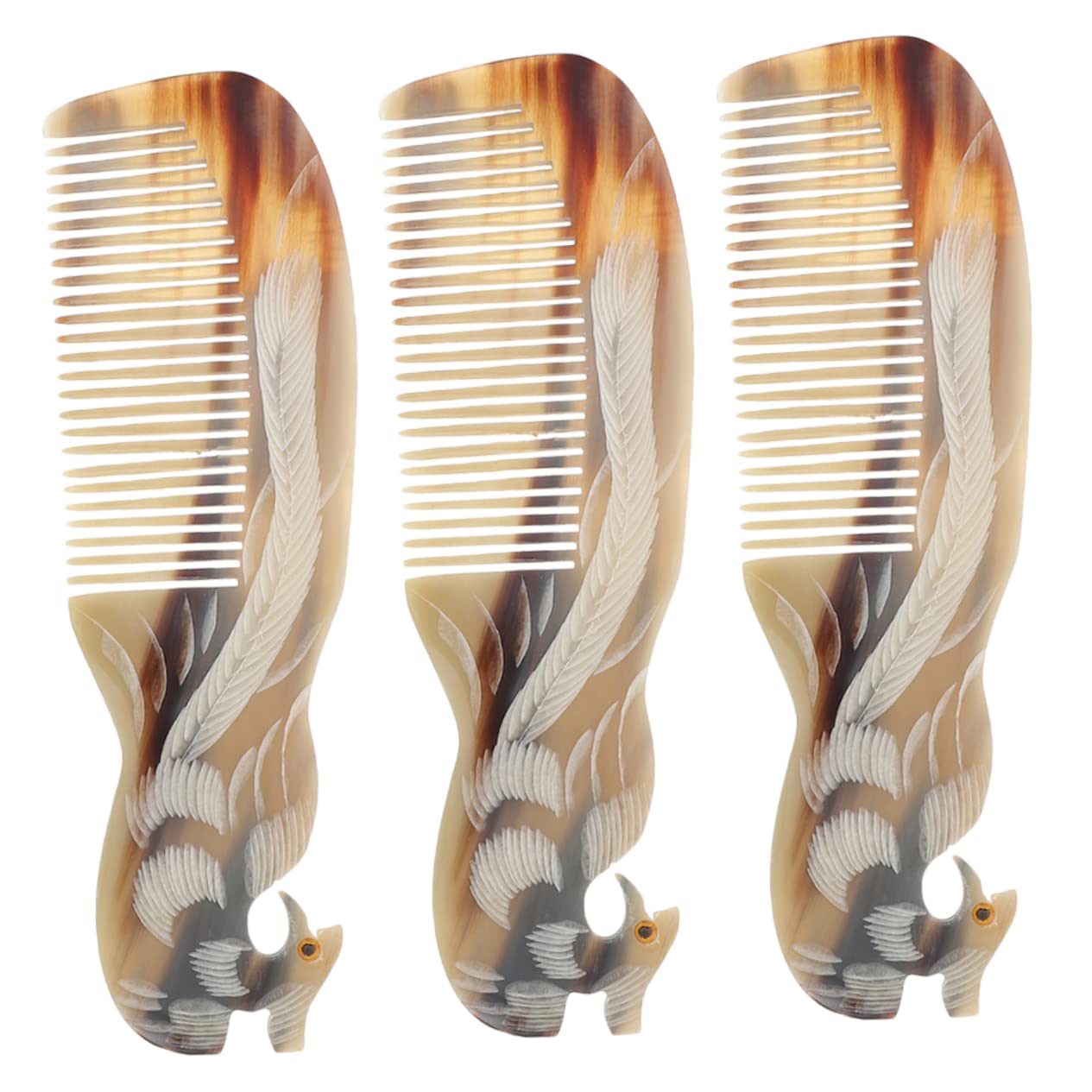 MAGICLULU 9piezas Peine Natural De Peines Desenredantes Portátiles Para Hombres y Mujeres Para Cabello Rizado y Lacio Accesorio De De Alta Durabilidad