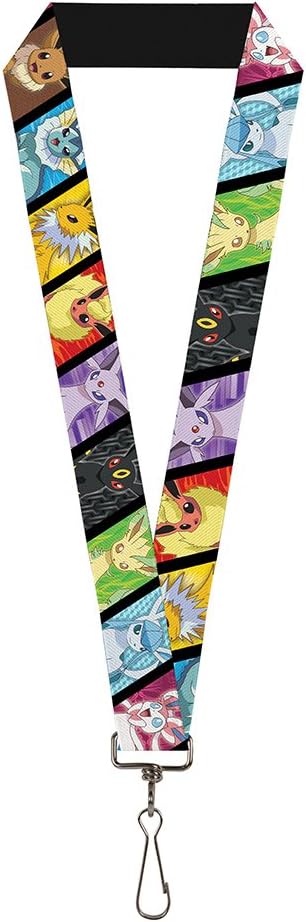 Buckle Down Lanyard-1.0"-Eevee Pokemon Evolution Blocks