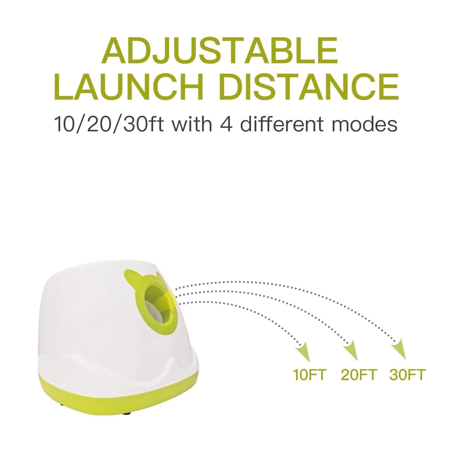 Lanceur de balle automatique pour chien - Jouet interactif pour chien - Balle de tir (jaune)