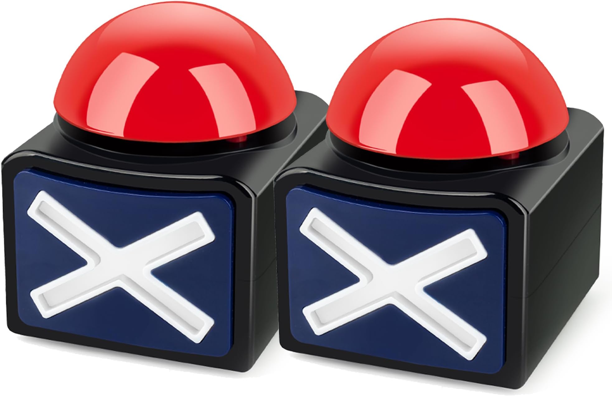 2Pcs Game Buzzers for Trivia Games with Lights and Sound, Answer Buzzers Party Button for Game Quiz Family Classroom