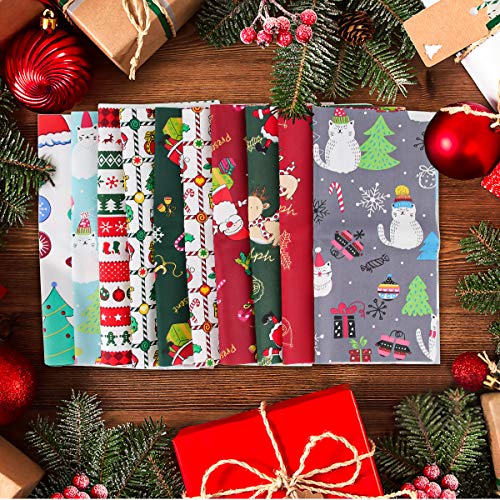 10 Pezzi Tessuti Natalizi, Tessuto a Tema