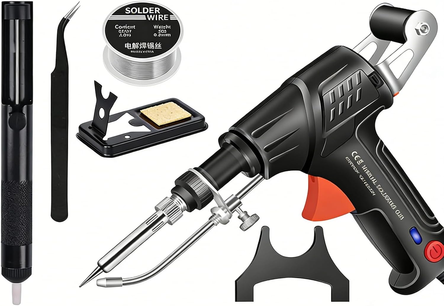 Internal Heating Manual Soldering Gun, Constant Temperature Portable Welding Tool, Electronic & Home Appliance Repair Welding Equipment, Suitable for Industrial Repair Scenarios