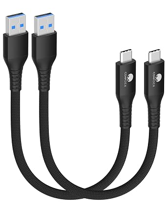 Android Auto USB Cable [0.5ft, 2Pack] 10Gbps, 3A Fast Charging