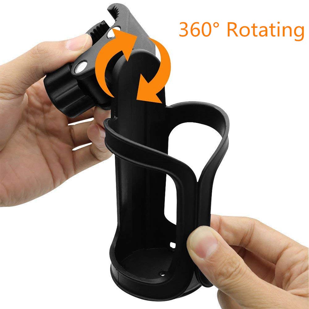 Portabottiglie Universale 360° - Doppia Confezione Per Bici, Passeggini E Sedie A Rotelle - Regolabile E Antiscivolo - Foto 12