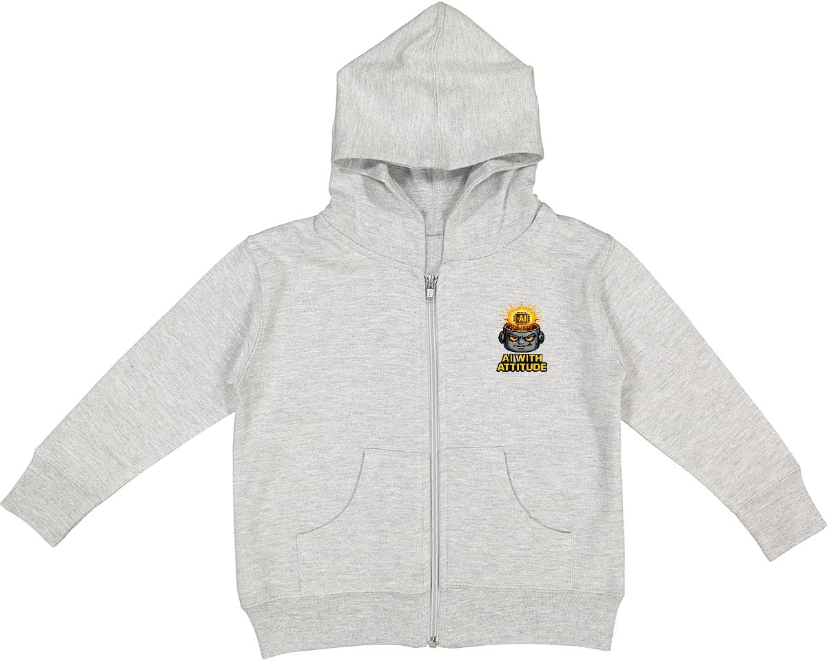 inktastic Robotics Funny AI with Attitude Toddler Hooded Jacket