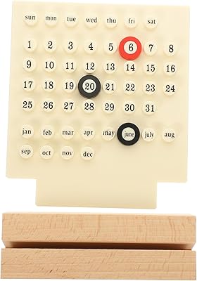 Calendario Perpetuo Da Tavolo Minimalista - Design Moderno Per Casa O Ufficio - Foto 8