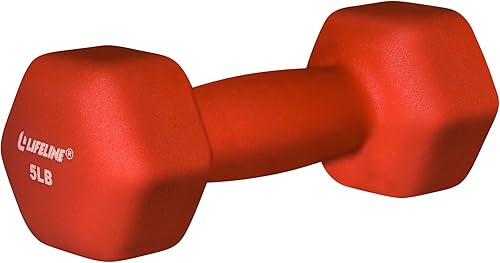 Lifeline Fitness - Pesas de neopreno para mancuernas  Equipo de alta calidad para gimnasio en casa  Múltiples opciones de peso