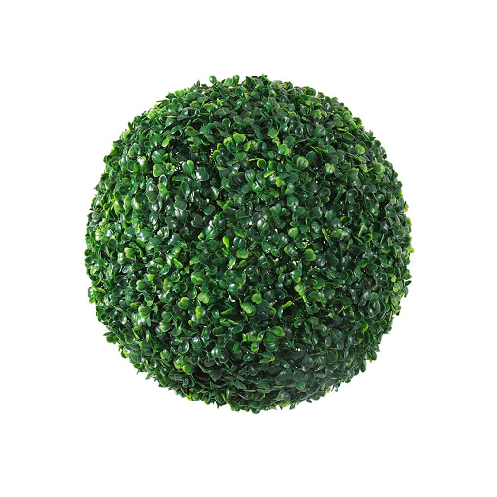 yuwqqoajv Versatile Simulated Plastic Leave Ball Any Occasion Artificial Grass Dome Ball Plants Simulation Leave Grass Ball, green 15cm