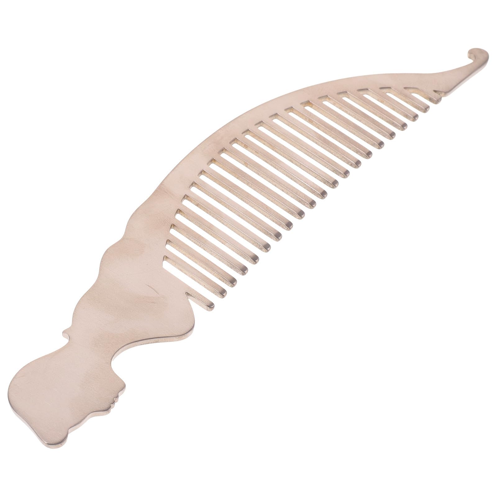 Peine de Titanio Ligero y Portátil Antiestático para Cuidado del Cabello en Casa y Viaje, Resistente Oxidación Dientes Finos